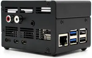 KKSB Case for Raspberry Pi 5 - Compatible with Pi DAC+ & Pro, Supports IQaudio DAC+