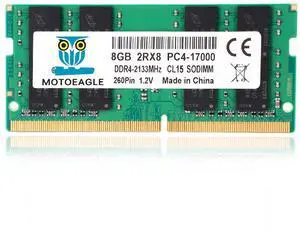 8GB DDR4 RAM 2133MHz SO-DIMM PC4-17000 DDR4-2133P CL15 Non-ECC 2RX8 Laptop RAM Memory