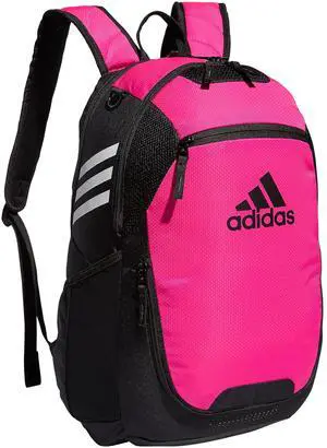 adidas Stadium Team Sports Backpack for Men and Women (36l) Durable Athletic Laptop Bag, Shock Pink/3.0, OSFA