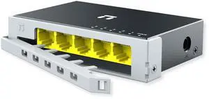 Netis ST105GD 5 Port Fast GbE Switch, for Home Office Networking, Attached Safety Lock, Plug and Play, Steel Housing