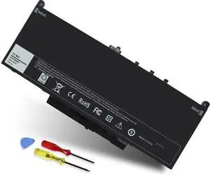 DMKAOLLK Latitude E7470 Battery E7270 J60J5 Battery for Dell Latitude E7470 E7270 7470 7270 Laptop, Type 1W2Y2 01W2Y2 0MC34Y MC34Y 242WD 7CJRC R1V85 P26S001 P61G001 55Wh 7.6V