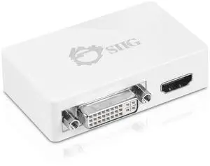 Siig USB 3.0 to HDMI/DVI Dual Monitor Adapter, 1920x1080p (Full HD) and 2048x1152, Video Graphics Adapter Compatible with DisplayLink Supports MacOS and Windows, JU-H20511-S1