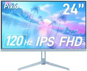 Pixio PX246 Wave Blue 24 inch 120Hz Refresh Rate FHD 1080p Resolution IPS Panel 4ms GTG Response Time Gaming Monitor with Adaptive Sync