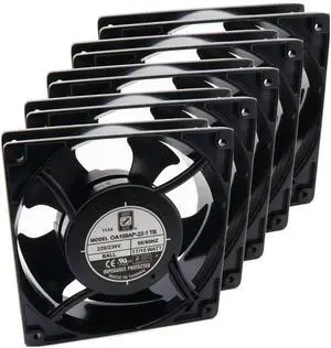 (x5) OA109AP-22-1TB-5 | 230 VAC | 120x120x38mm | 110 CFM | 42dBA | 3000 RPM | Terminals | Orion Fans | Crosses: 4715MS-23T-B50 (NMB) and MX3B3 (Comair-Rotron)