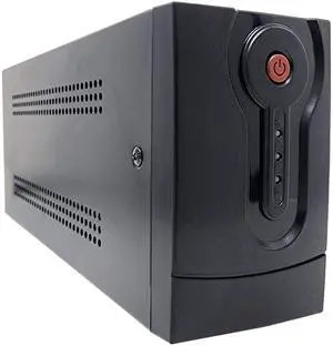 PumpSpy Battery Backup for Router, Modem, Computer - Uninterruptible Power Supply with Surge Protection, Self-Charging UPS Battery Backup & Surge Protector, 650VA UPS WiFi Router Battery Backup