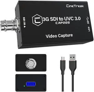 CINETREAK CAP20S SDI to USB 3.0 Capture Card,livestreaming Capture Card,1080p60 Uncompressed Video Capture,3D Lut Output PS5/PS4/OBS/PC
