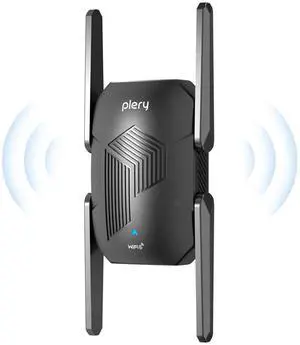 PLERY AX1500 WiFi Extender Signal Booster, 1500Mbps WiFi 6 Repeater for Home, Dual Band(5Ghz/2.4Ghz), Up to 2200 Sq.ft and 45 Devices,One Ethernet Port&3 Working Modes, EasyMesh Compatible, WPA3