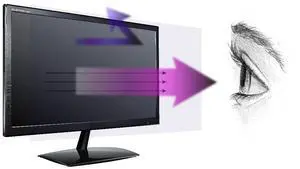 Premium Anti Blue Light and Anti Glare Screen Protector (3 Pack) for 25 Inches Widescreen Desktop Monitor. Filter Out Blue Light That Relieve Computer Eye Strain and Help You Sleep Better