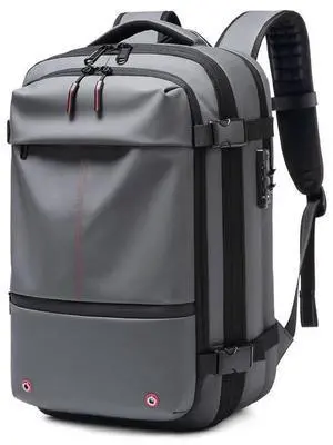 INFEYLAY Travel Men Backpack 17 inch vacuum compression Laptop Backpack Large Capacity Backpack Extended Hiking Business backpack (grey)