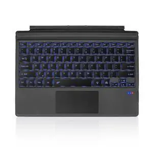 Sunnymark Surface Pro 7 Keyboard, 7 Color Backlight Wireless Keyboard for Microsoft SurfacePro 7+/6/5/4/3 Type Cover, Ultra-Slim Design with Strong Magnetic Attachment