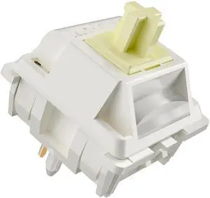 GATERON Creamy Linear Silent Keyboard Switch for Mechanical Gaming Keyboard, 5-Pin 45gf Quiet Pre-Lubed Switches with Standard MX Structure (72pcs)
