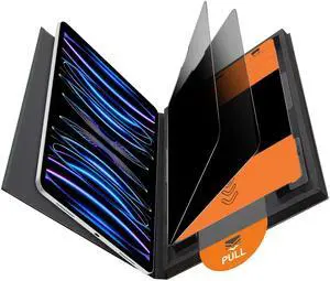 OMOTON 2 Pack Privacy Screen Protector for iPad Pro 11 Inch 2022/2021/2020/2018 iPad Air 5th 4th Generation Air 5/4 10.9 Inch 2022/2020, Anti-Spy Tempered Glass with Installation Tray, Case Friendly