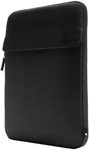Incase Crosstown Sleeve with Woolenex  Vertical Orientation, Cushioned Protection, Durable Construction, External Slip Pocket  PC/Mac Sleeve (Black, 14" MacBooks/Laptops)