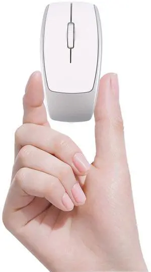 Bluetooth Mouse Rechargeable Portable Mini Computer Mice with TF Card Reader 3 Adjustable DPI Optical Lightweight Silent Wireless Mouse for Laptop Tablet Cell Phone Windows Mac OS Android iOS, Silver