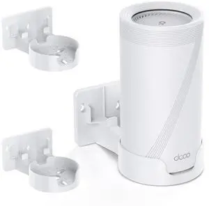 EDUP LOVE Deco Mesh Wall Mount for Deco WiFi 7 Mesh System BE63/BE65/BE75/BE85/BE95/BE10000/BE17000/BE22000/BE33000 BE Serie, Deco Mesh Wi-Fi 7 Mount Bracket Holder, Easy Installation (White, 2 Pack)