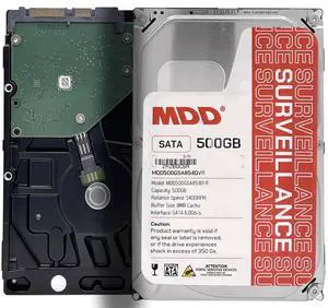 MDD MAXDIGITALDATA 500GB 5900RPM 16MB Cache SATA 3.0Gb/s 3.5-inch Surveillance Hard Drive - 3 Year Warranty