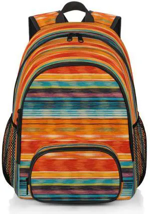 Colorful Rainbow Backpacks for Women Men Travel Backpack Waterproof Laptop Back Packs Casual Daypack Bookbag