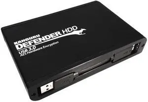 Kanguru Defender HDD 35  5 TB Secure Portable Hard Drive - Hardware Encryption -SuperSpeed USB 3.0