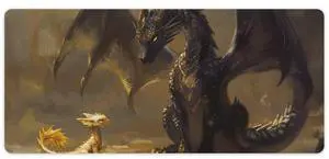 QEOPGNE Large Mouse Pad Gaming Mousepad Fantasy Black Dragon Small Cute Golden Dragon Desk Mat for Keyboard and Mouse Mat Non-Slip Rubber Desk Pad 40x90cm QEOPGNE Large Mouse Pad Gaming Mousepad Fantasy Black Dragon Small Cute Golden Dragon Desk Mat for Keyboard and Mouse Mat Non-Slip Rubber Desk Pad 40x90cm