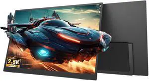 MAFNKOU Portable Gaming Monitor 16 2.5K 144Hz 2560x1600 HDR IPS Portable Monitor with Type-C HDMI,Ultra Slim Eye Care External Second Screen for Laptop, Mac PC Phone PS4/5 Xbox Switch