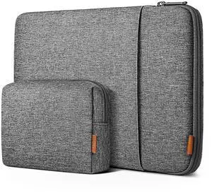 Inateck 360° Protective Laptop Bag with Accessory Bag, Compatible with 16-inch MacBook Pro/Max M4 M3 M2 M1 2019-2024, Gray