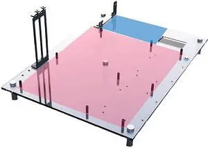 PC Test Bench Open Frame DIY PC Case, Supports ATX/M-ATX/ITX Motherboards, Transparent Organic Glass Frame, Rectangular Heat Dissipation Design, Open Computer Case