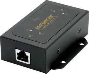 Seco-Larm NR-P102E-TQ Enforcer 1-Port PoE+ Extender; Extends The Range of PoE Devices an Additional 328ft Cat5e Cables or Higher; Compatible with PoE Devices; Surge Protection