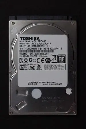 Toshiba 500GB 2.5-inch SATA Laptop Hard Drive (5400rpm, 8MB Cache) MQ01ABD050, Mechanical Hard Disk