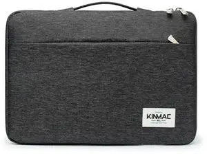 Kinmac 360° Protective Laptop Sleeve Case Bag Cover with Handle for MacBook Air 15 inch, and 15 inch-15.6 inch HP,Lenovo,Dell,ASUS,Acer Notebook Computer (Black)