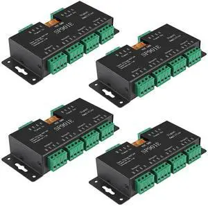 ACEIRMC SP901E LED Pixel WS2812B WS2811 SPI Signal Amplifier Repeater for WS2813 SK6812 WS2815 WS2801 SK9822 etc All The RGB Addressable LED Strip and Dream Color Programmable LED Matrix Panel (4)