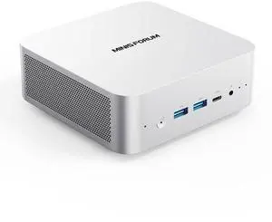 MINISFORUM M1 Pro-125H Mini PC Intel Core Ultra 5 125H (14C/18T, Up to 4.5Ghz), 32GB DDR5 1TB SSD, Mini Computers HDMI2.1/DP1.4/2xUSB4 Quad Display, 2.5G LAN, OCuLink, Dual Speaker/DMIC, WiFi 7, BT5.4