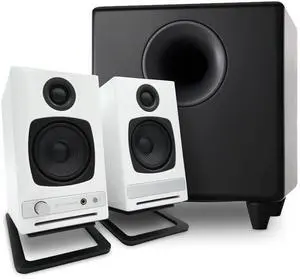 Audioengine A2 HD Computer Speakers with Subwoofer and DS1M Stands