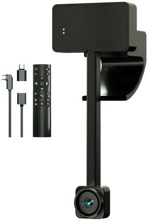 ceabulila 4K Webcam for PC with Remote Control, Ultra HD 1/2.55'' Sensor, Autofocus, 10x Digital Zoom, Low Light Performance, Streaming Webcam for PC/Video Calling/Zoom/Skype/Teams