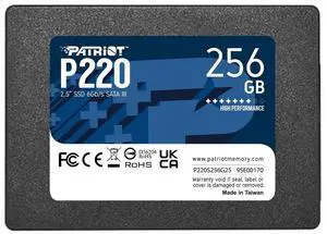 Patriot Memory P220 256GB Internal SSD - SATA 3 2.5" - Solid State Drive - P220S256G25