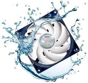 TITAN- 12V DC IP55 Waterproof/Dustproof Case Cooling Fan (90mm (2 Pack))