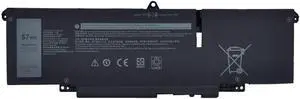 NBULBL WW8N8 Laptop Battery Replacement for DELL Latitude 7340 7350 7440 7450 7640 7650 Series Notebook 66DWX 0HYH8 FH97R 0CTJJ6 3ICP6/65/78 [11.4V 57Wh]
