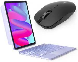 Inateck iPad Pro 11 inch Keyboard Case with Mouse, Bundle Product, KB04111 Purple and MS02001