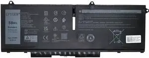 EPYOBW 07KRV Laptop Battery 58Wh Compatible with Dell Latitude 5430 5530 / Precision 3570 / P104F P137G Series M69D0 O7KRV H4PVC 0H4PVC Y86WG 0Y86WG 08WRCR 8WRCR 078FWY 4FVJG