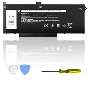 RJ40G 63Wh 15.2V Laptop Battery Replacement for Dell Latitude 15 5520 Latitude 14 5420 Precision 15 3560 Battery, 01K2CF WY9DX 005R42 075X16 P137G P104F 0M3KCN 0WK3F1 P104F001 P137G001 P104F002