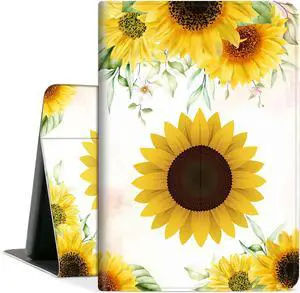 Tablet Case for All-New Amazon Kindle Fire HD 10 Tablet (13th Generation, 2023 Release) - Auto Wake/Sleep, Shockproof Full Body Rugged Cover, Soft TPU Smart Stand Case, Sunshine Flower