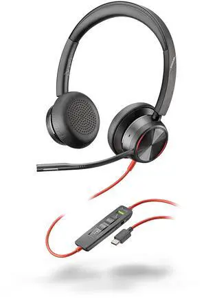Plantronics Poly - Blackwire 8225 Wired Headset with Boom Mic Dual-Ear (Stereo) Computer Headset - USB-C to Connect to Your PC/Mac - Active Noise Canceling - Works with Teams, Zoom & More Plantronics Poly - Blackwire 8225 Wired Headset with Boom Mic Dual-Ear (Stereo) Computer Headset - USB-C to Connect to Your PC/Mac - Active Noise Canceling - Works with Teams, Zoom & More