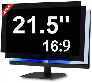 J J-Dream [2 Pack] 21.5 Inch Privacy Screen for Computer Monitor Blue Light Screen Protector Anti Glare Anti-Scratch Monitor Privacy Shield Screen 21.5 Inch 16:9 Aspect Ratio