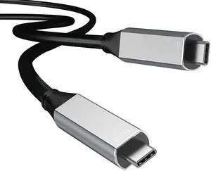 USB C Cable 33ft Fiber Optic,Full-Featured 10Gbps USB 3.2 Gen2 Cable for 60W PD Charging 4K@60Hz/80@60Hz/2-Lane DP1.4 Video for VR, AR, Webcams, Video Conference Systems,Dual Monitor,Touch Screen