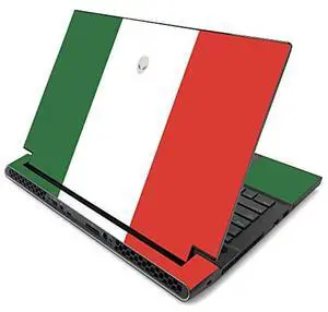 MightySkins Skin for Alienware m17 R2 (2019) - Italian Flag | Protective, Durable, and Unique Vinyl Decal wrap cover | Easy To Apply, Remove, and Change Styles | Made in the USA (ALWM17R219-Italian Fl