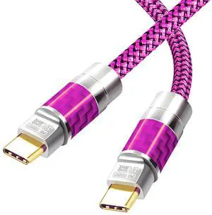 USB C to C Cable 60FT,100W 4K60HZ Type C GEN2x2(Data usb2.0),USB C Video Output From USB3.2/ USB4.0 Fast Charging & Sync for Xreal MacBook Pro iPad Pro iPhone 15 Pro Galaxy S22 Portable Monitor