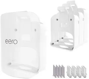 Advanced Wall Mount for eero Pro 7 Router & Extender | Tri-Band Mesh Wi-Fi 7 Compatible, Easy to Install, Integrated Cable Management (3 Pack)