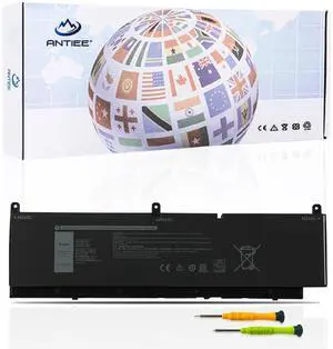 PKWVM Laptop Battery Replacement for Dell Precision 7550 7560 7750 7760 Mobile Workstation P44E P93F P44E001 P44E002 P93F001 P93F002 C903V CR72X 17C06 0447VR 0CR72X 068N03 11.4V 95Wh 7922mAh