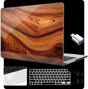 MEEgoodo Case for M4 MacBook Pro 16 inch Case 2024 2023 2021 (A3403/A3186/A2991/A2780/A2485) M3 M2 M1 Pro/Max Chip, Laptop Hard Shell Cases with Keyboard Cover & Trackpad Film, Tree Rings