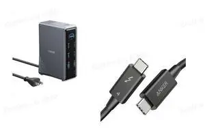 Anker Thunderbolt 4 Cable & Anker Prime Docking Station, 14-Port with 160W Max Output