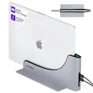 Dock for 15" Apple MacBook Air - Docking Station - Connect Dual Displays with Two Thunderbolt 4 USB-C Ports - Mac Docking Station Hub - Supports MacBook Air 15" (M2 2023 & M3 2024)